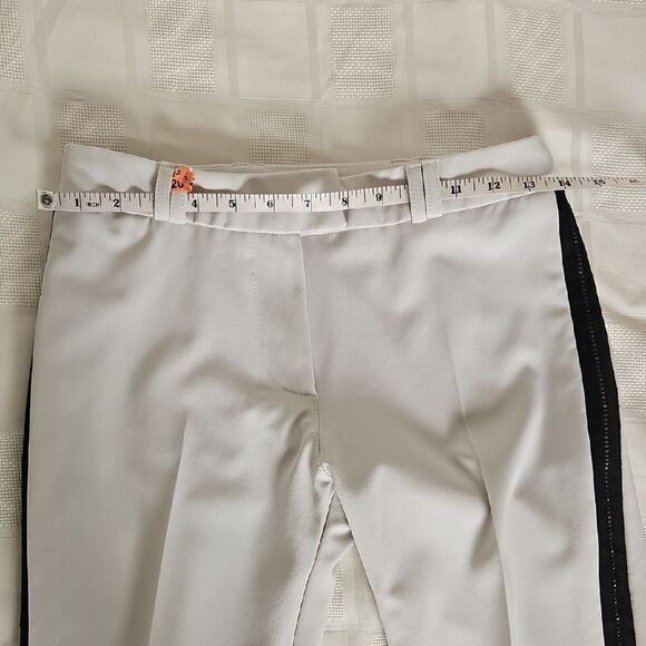 Cream Straight Leg Dress Pants with Tailored Fit - Picture 10 of 16